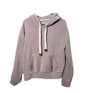 Aiki Keylook Germany Womens Hoodie Large Pink Logo Ribbed Soft Kanagroo Pocket